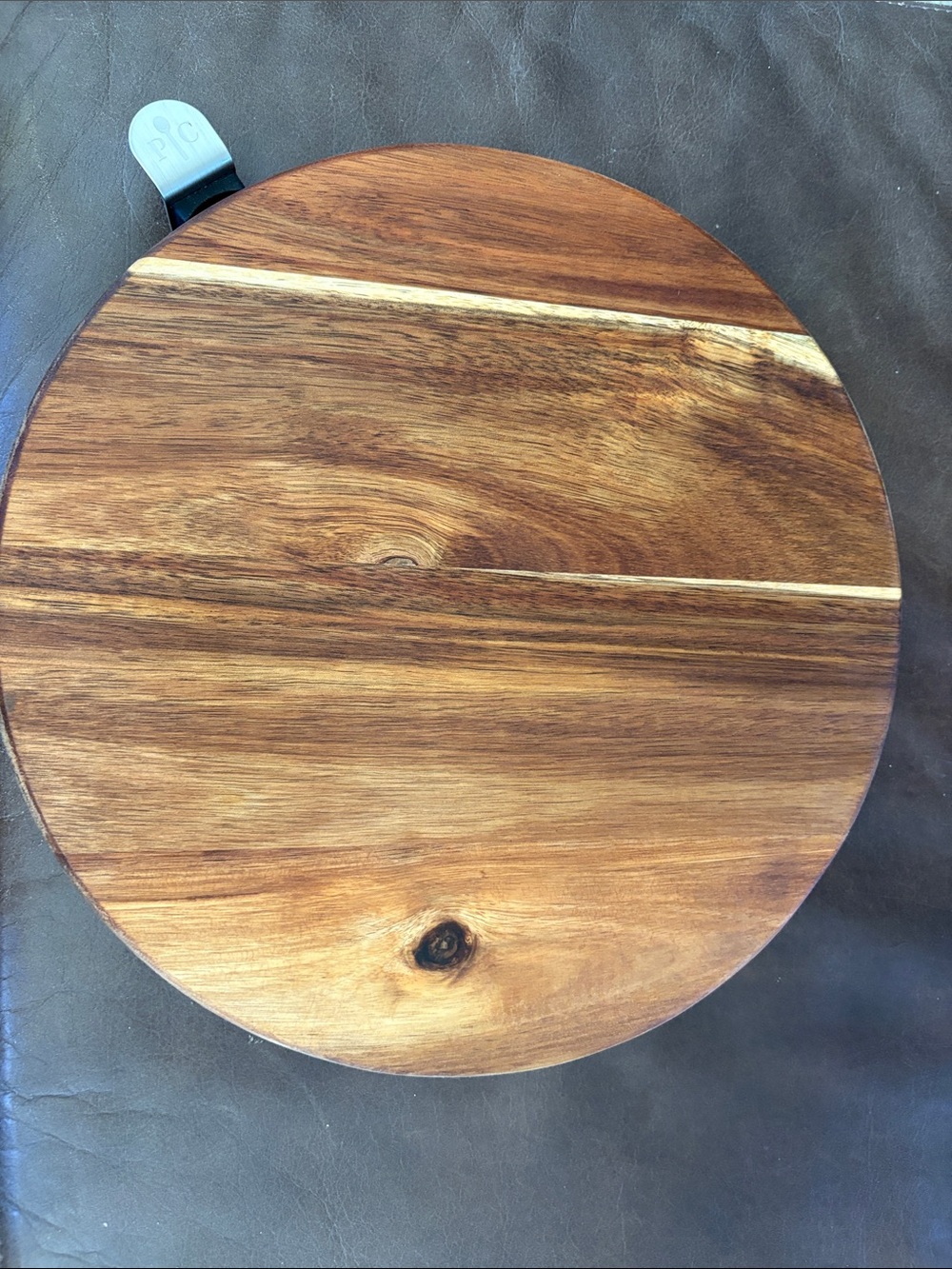 Pampered Chef Acadia Wood Lazy Susan Rotating Turntable